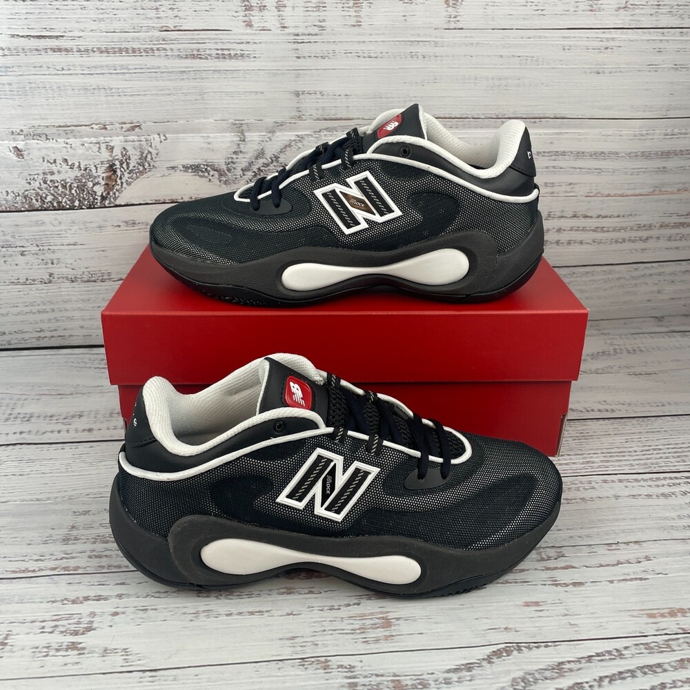 New Balance P400 Low Unisex M 8.5 W 10 D Basketball Sneakers Black White
